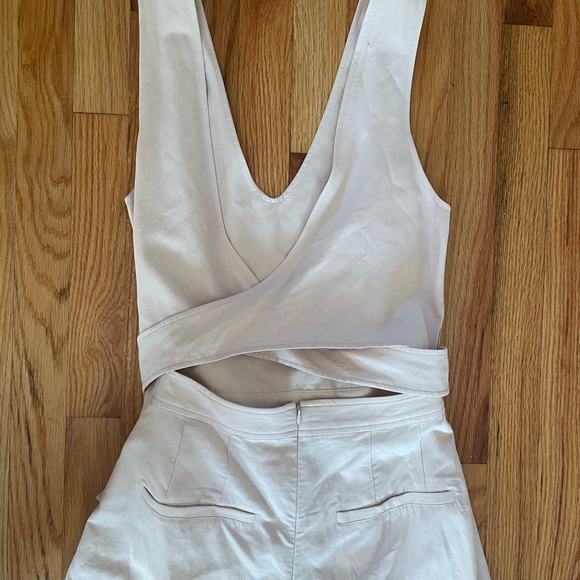 Club Monaco 4 Light Rose Open Back Jumpsuit - Picture 3 of 5